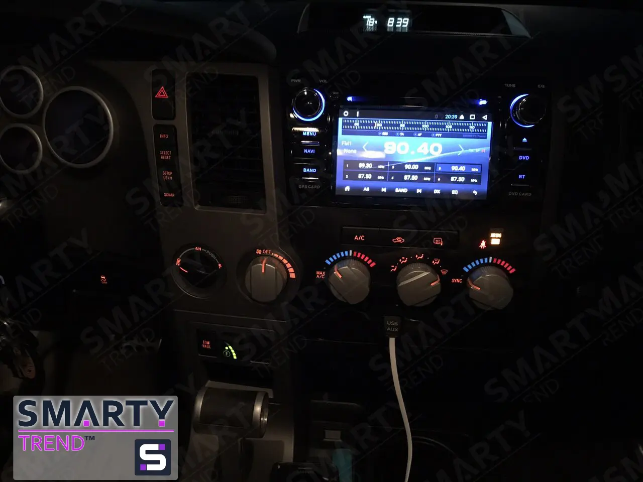 The SMARTY Trend head unit for Toyota Sequoia 